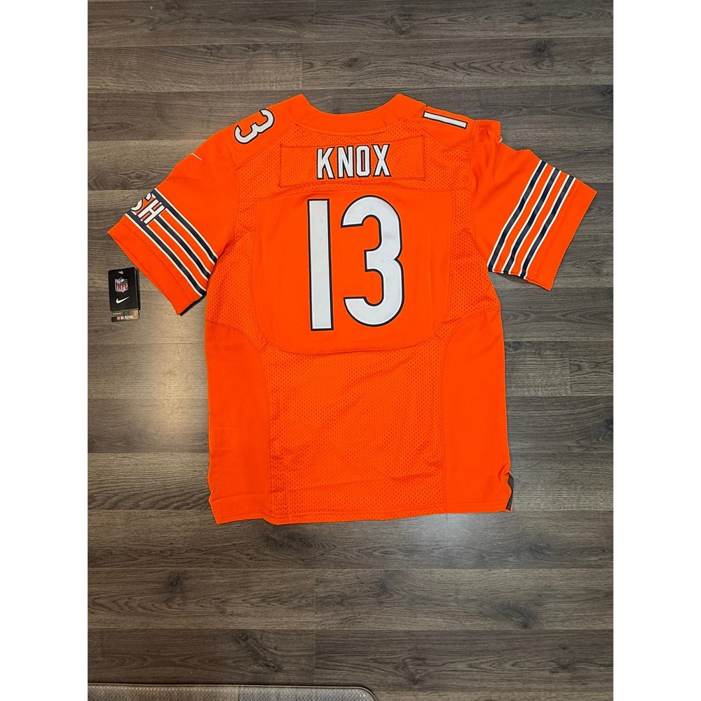Nike Chicago Bears Knox 13 NFL Jersey Orange Size 44 NWT